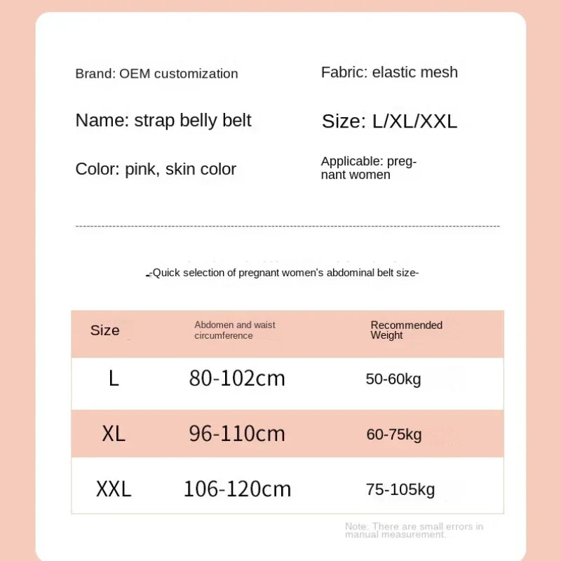 Belt Pregnancy Belt Adjustable Belly Support Belt Slim Pregnancy