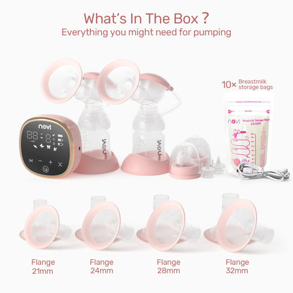NCVI Double Electric Breast Pumps,Breast Pump Electric with 4